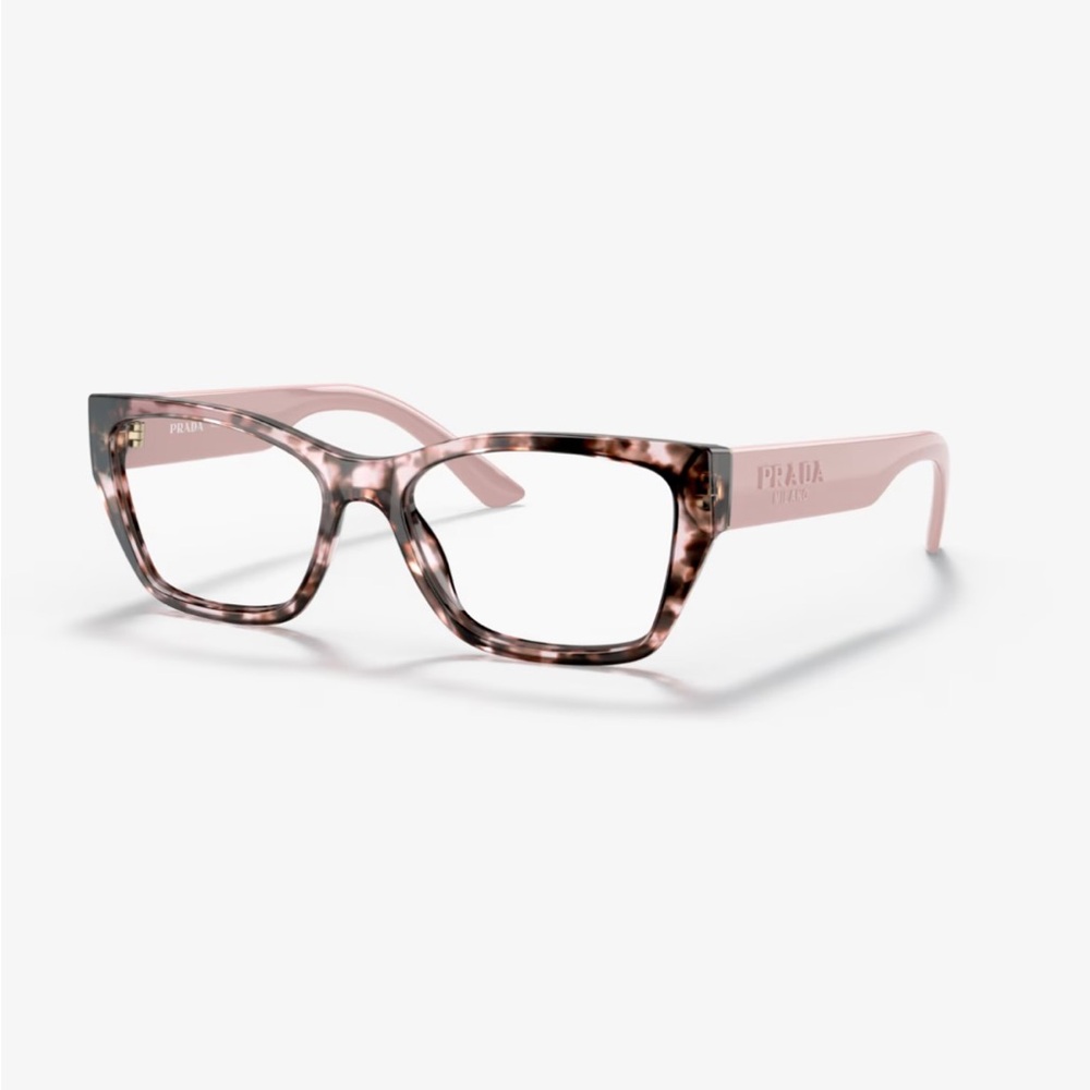 Prada Tortoise Shell and Pink Eyeglasses